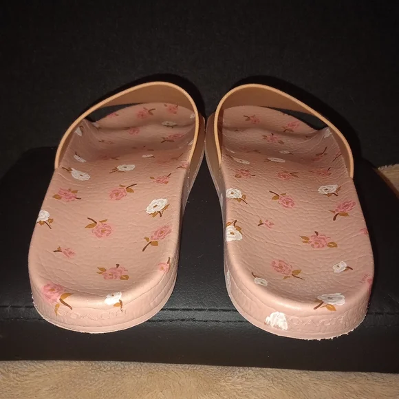 Women's Coach Floral Slides size 8 - Picture 2 of 8